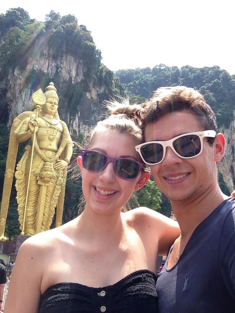 After eating some of the greatest curry known to mankind and Safari adventures  in Sri Lanka, the next stop was Kuala Lumpur. This snap was taken at the Batu Caves where Scott got into a fight with a monkey over a packet of Oreos...Scott won.