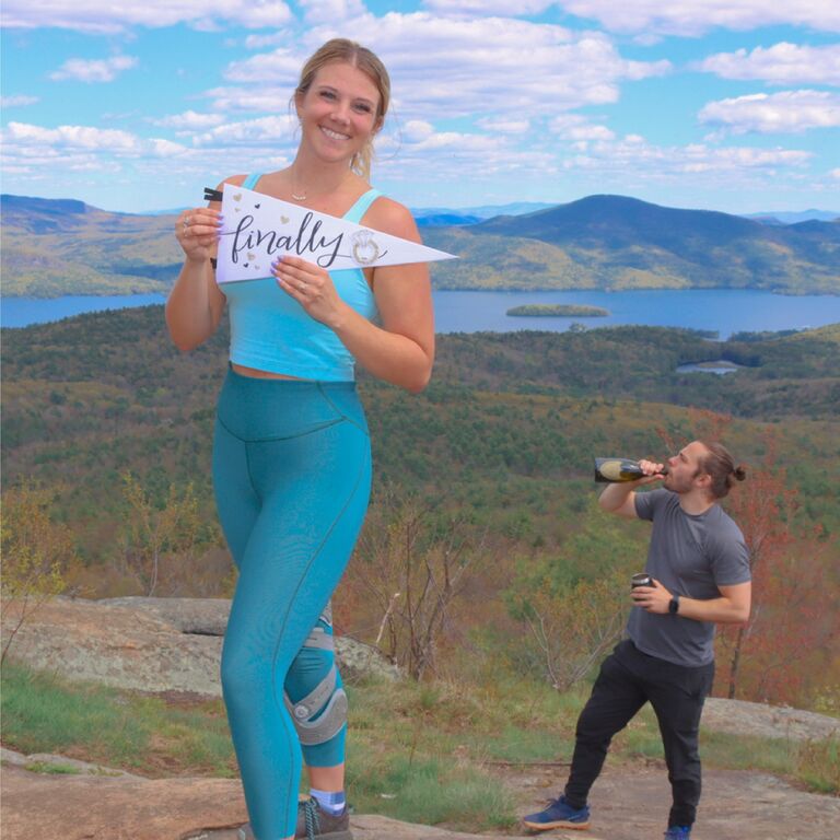 This incredible chapter of their lives culminated with that magical day atop Cat Mountain in the Adirondacks where Caleb (finally) popped the long awaited question!