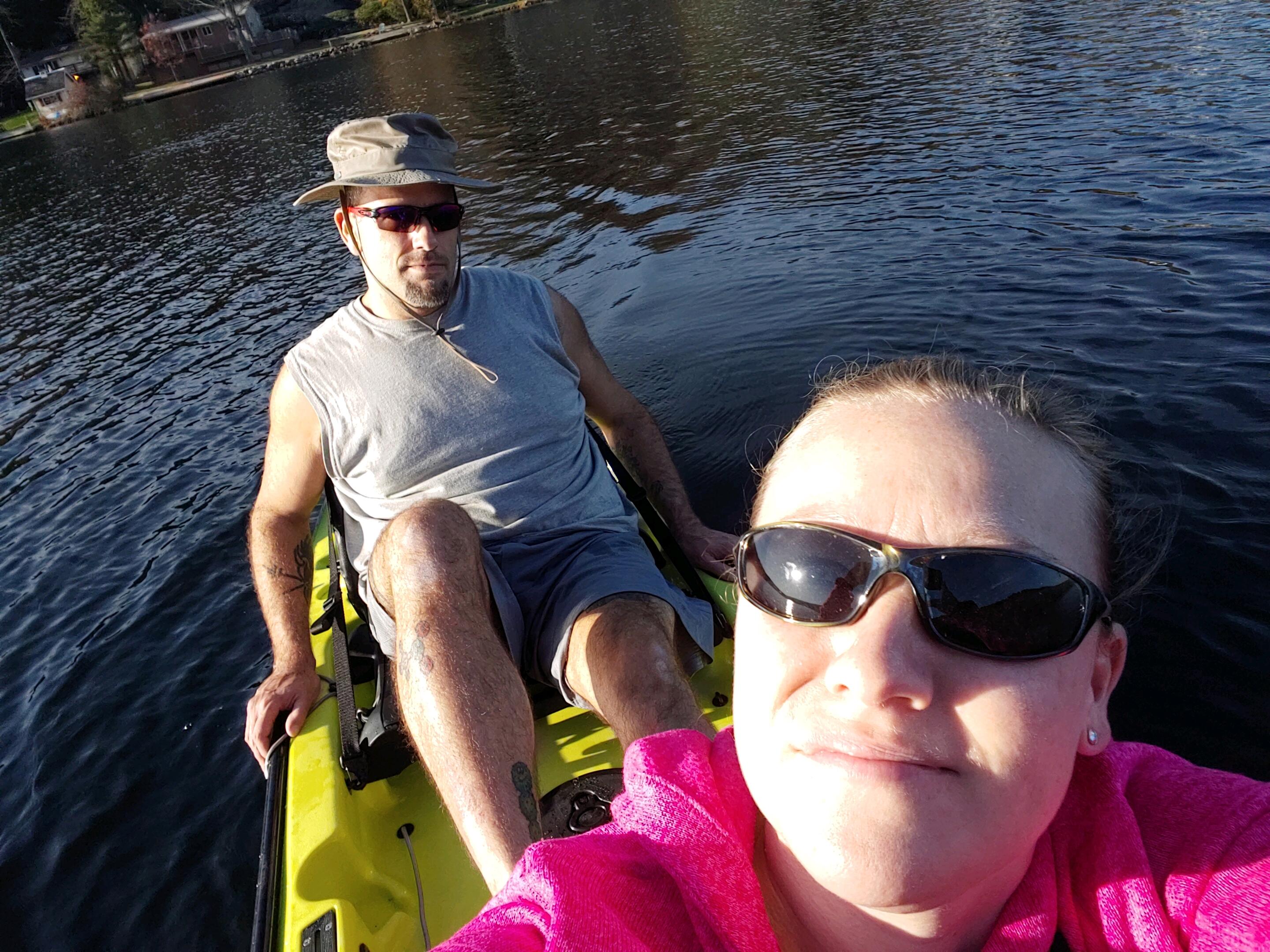 Our Maiden Voyage with the kayak on our lake! 🛶