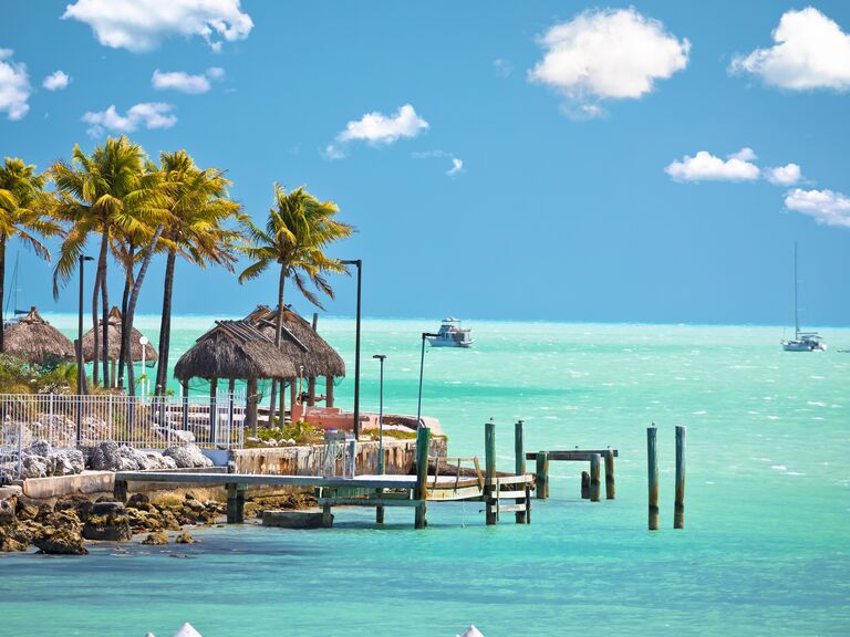 Views of the coast in Marathon, Florida in the Florida Keys