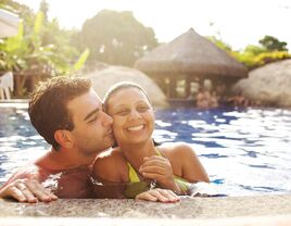 couple at hotel in Tulum, Mexico