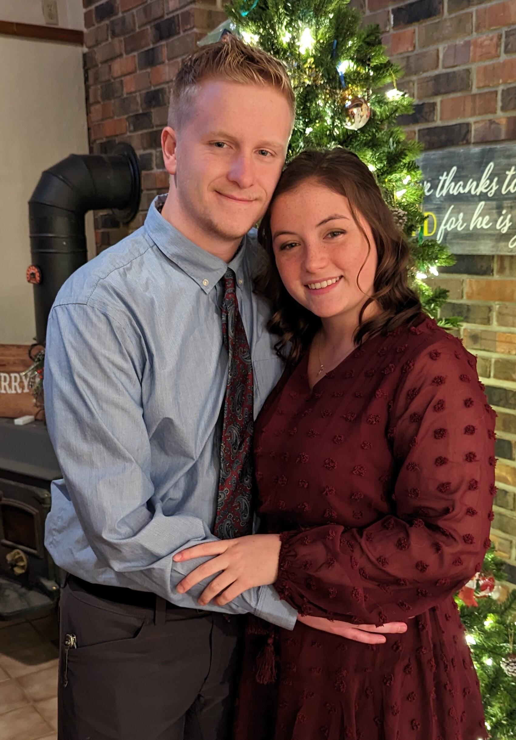 First S&S Christmas Party for Corey's job