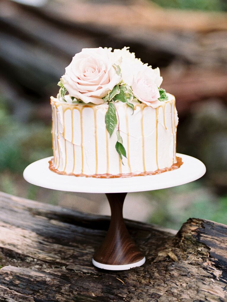 Single Tier Wedding Cakes 