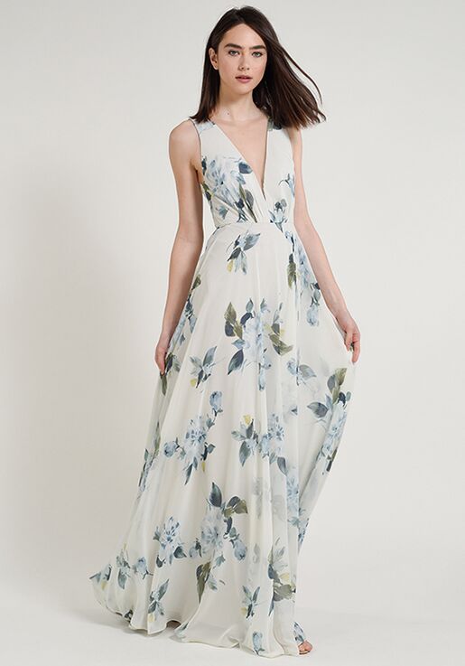 Jenny Yoo Collection (Maids) Ryan Print Bridesmaid Dress | The Knot