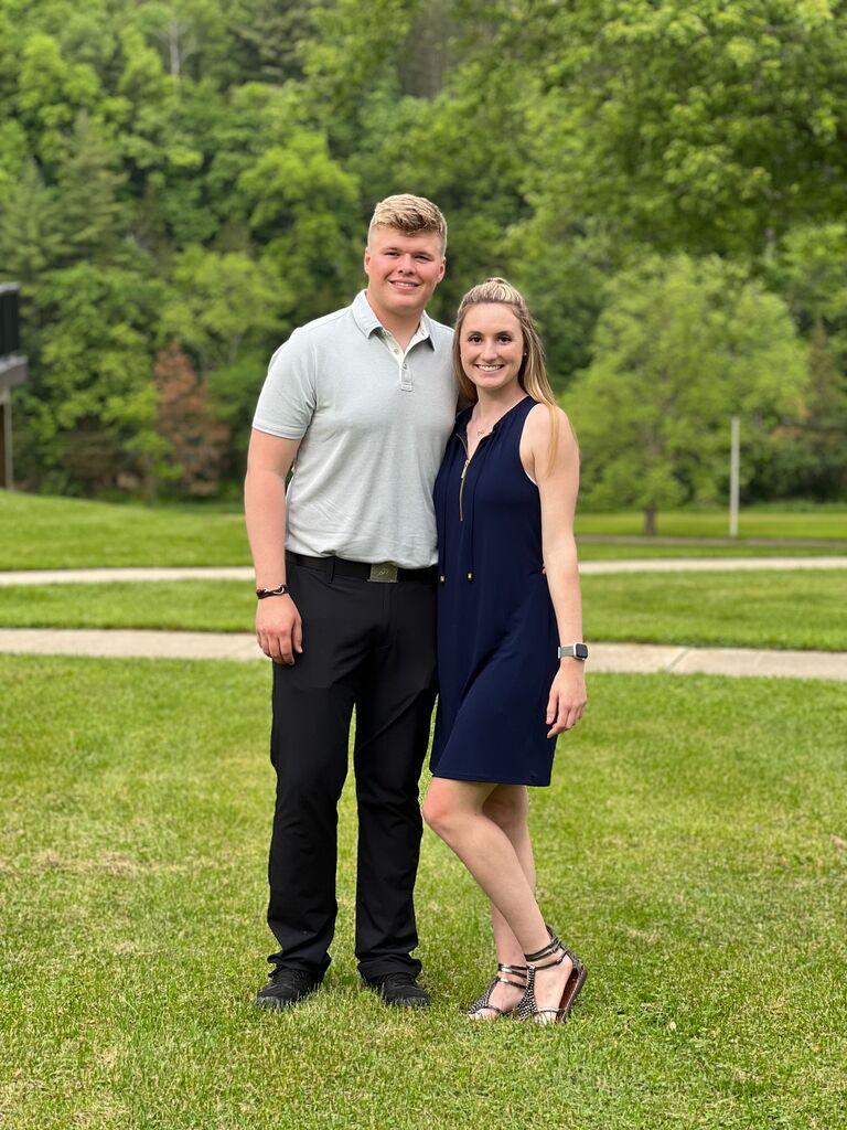 We went to one of Brady's friends weddings!