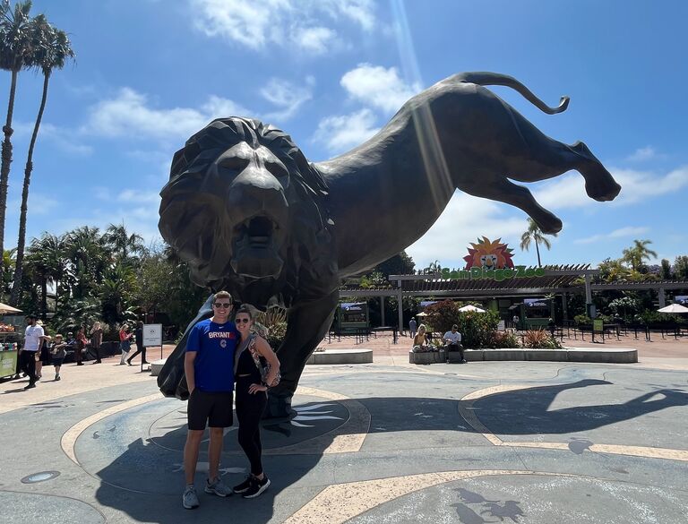 Took a trip together to San Diego where we went to Sea World, the zoo, a Padres baseball game, and went sightseeing. It was so much fun!