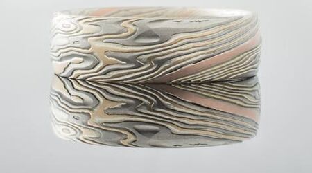 ARN Krebs Arts Mokume Belt Buckle