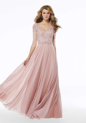pink mother of the bride gowns
