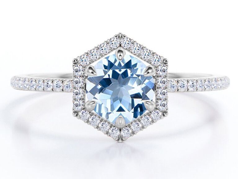 20 Gorgeously Unique Hexagon Engagement Rings