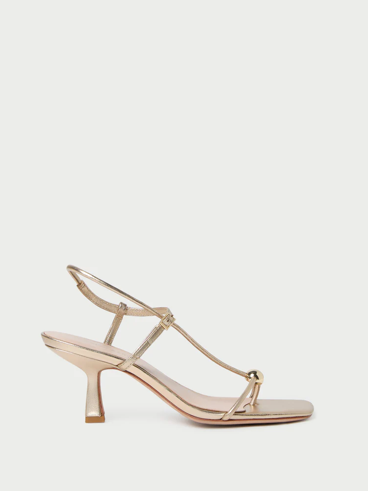 Loeffler Randall gold sandals