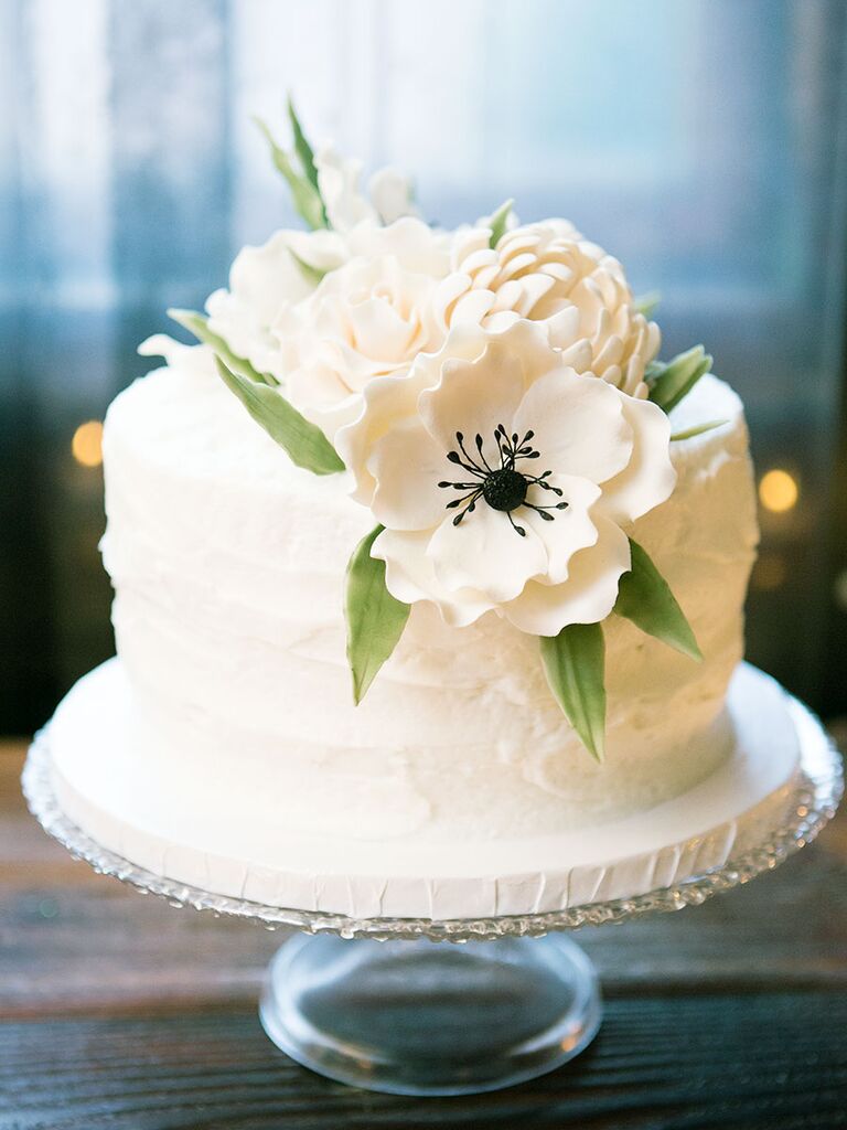 Single Layer Wedding Cake Designs 3