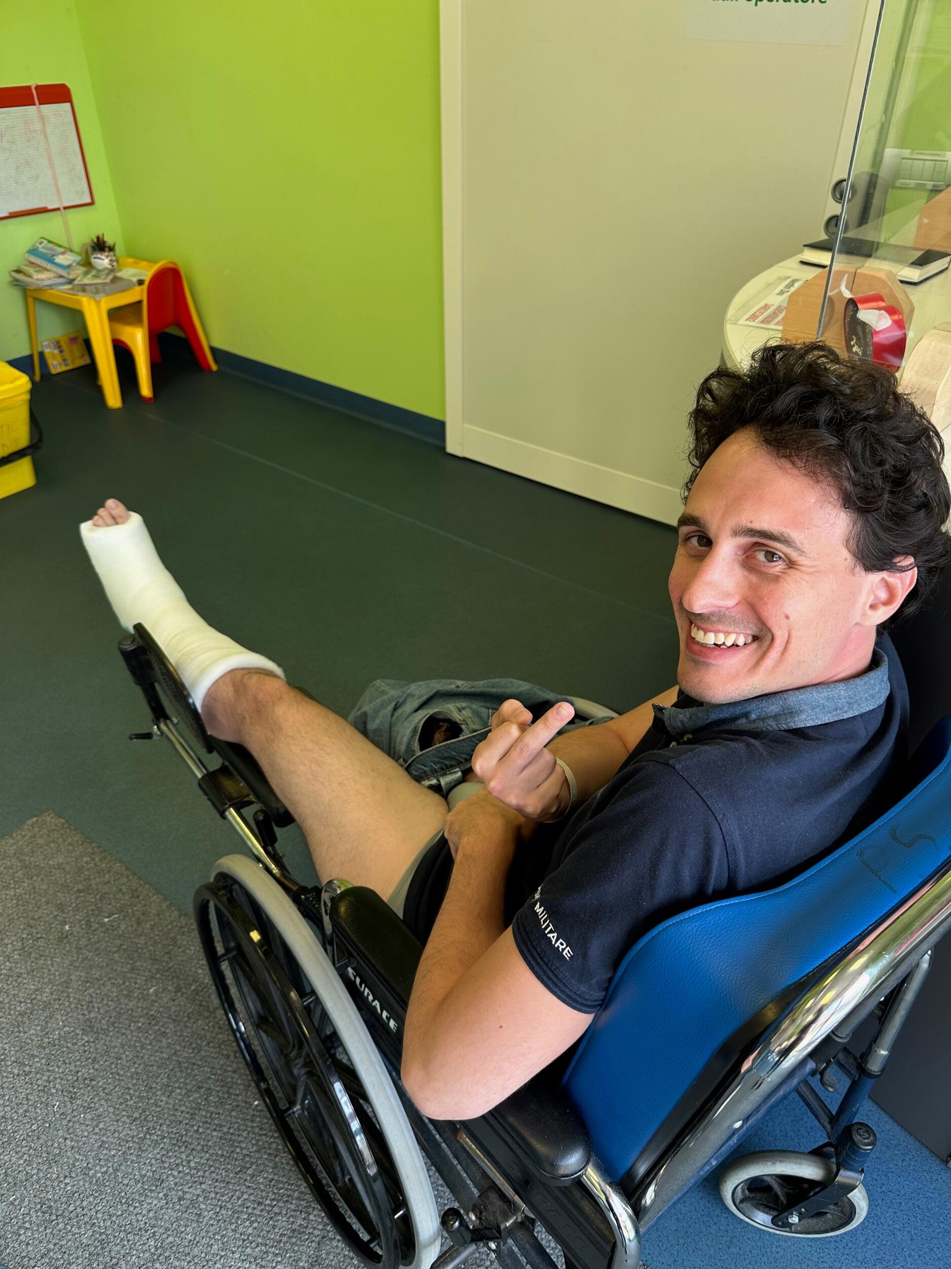 ...and definitely never expected Chris to fracture his foot the morning after in Italy.