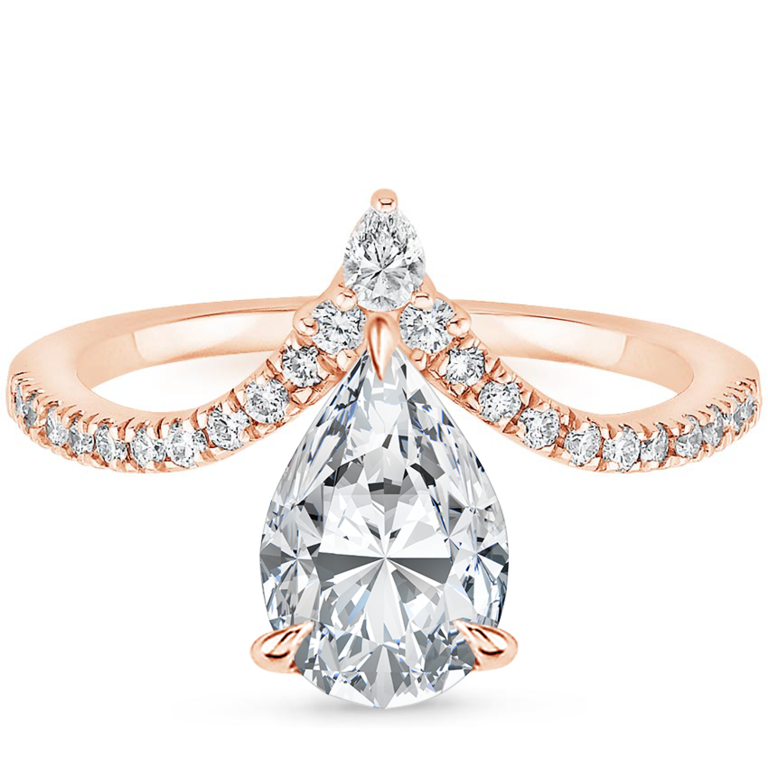 Brilliant earth rose gold deals engagement rings