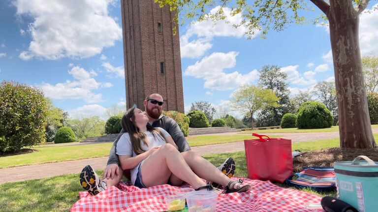 our favorite memory and date: picnic at the clock tower (this is important later) :)
