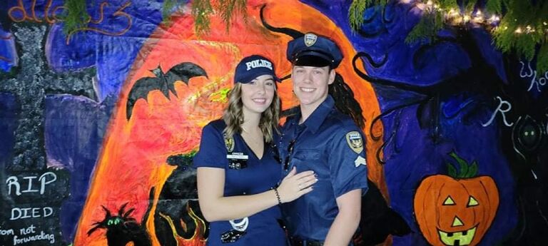 Celebrated Halloween together for the first time