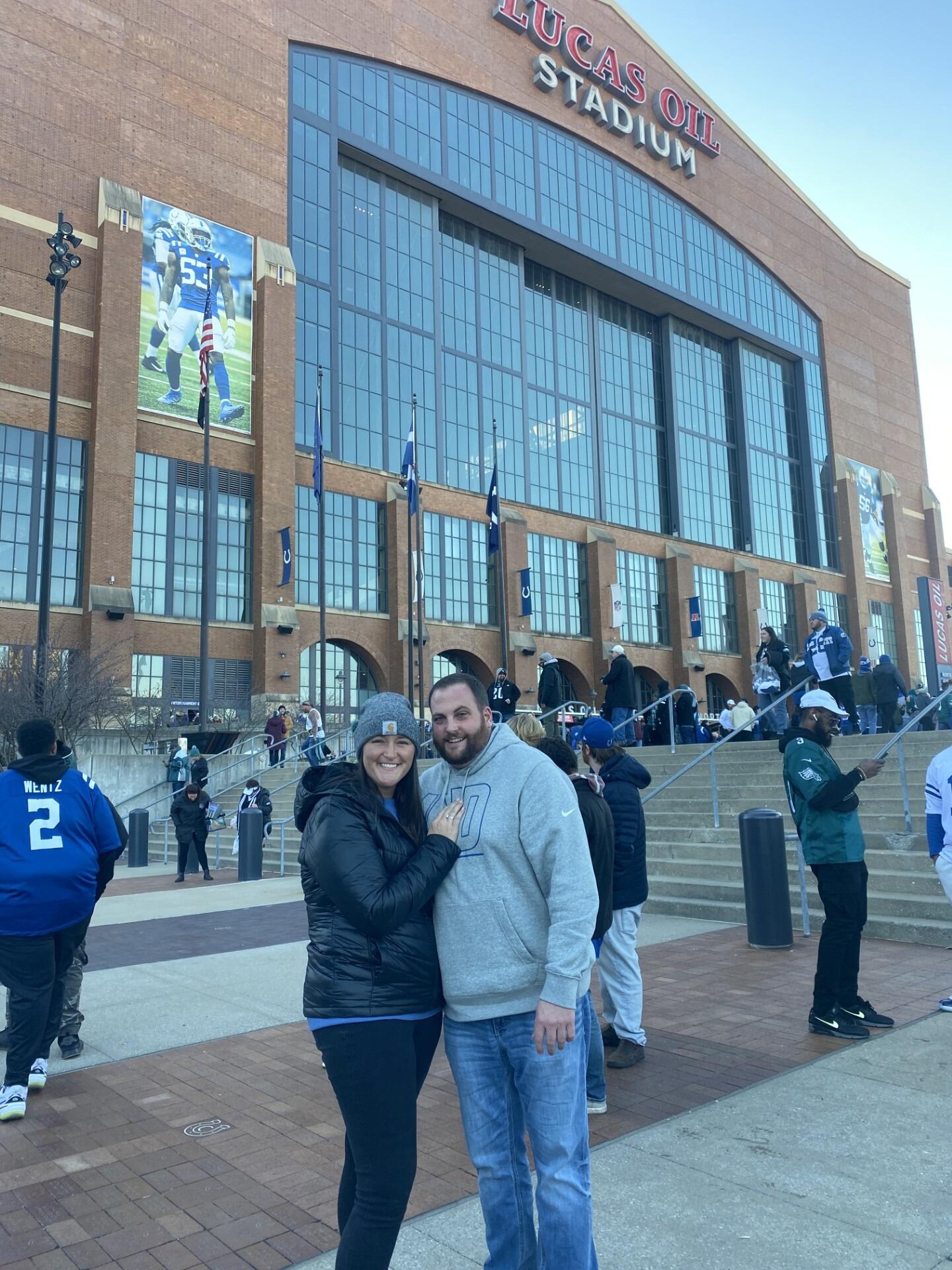 First Colts game together - Double date with Briana & Jake!