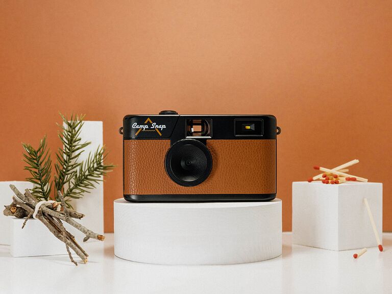 Camp Snap film camera maid of honor gift to bride