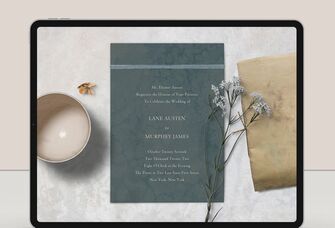 Digital wedding invitation