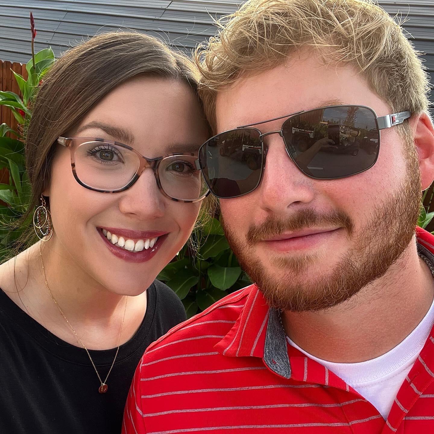 Attending our first wedding together, the first of many