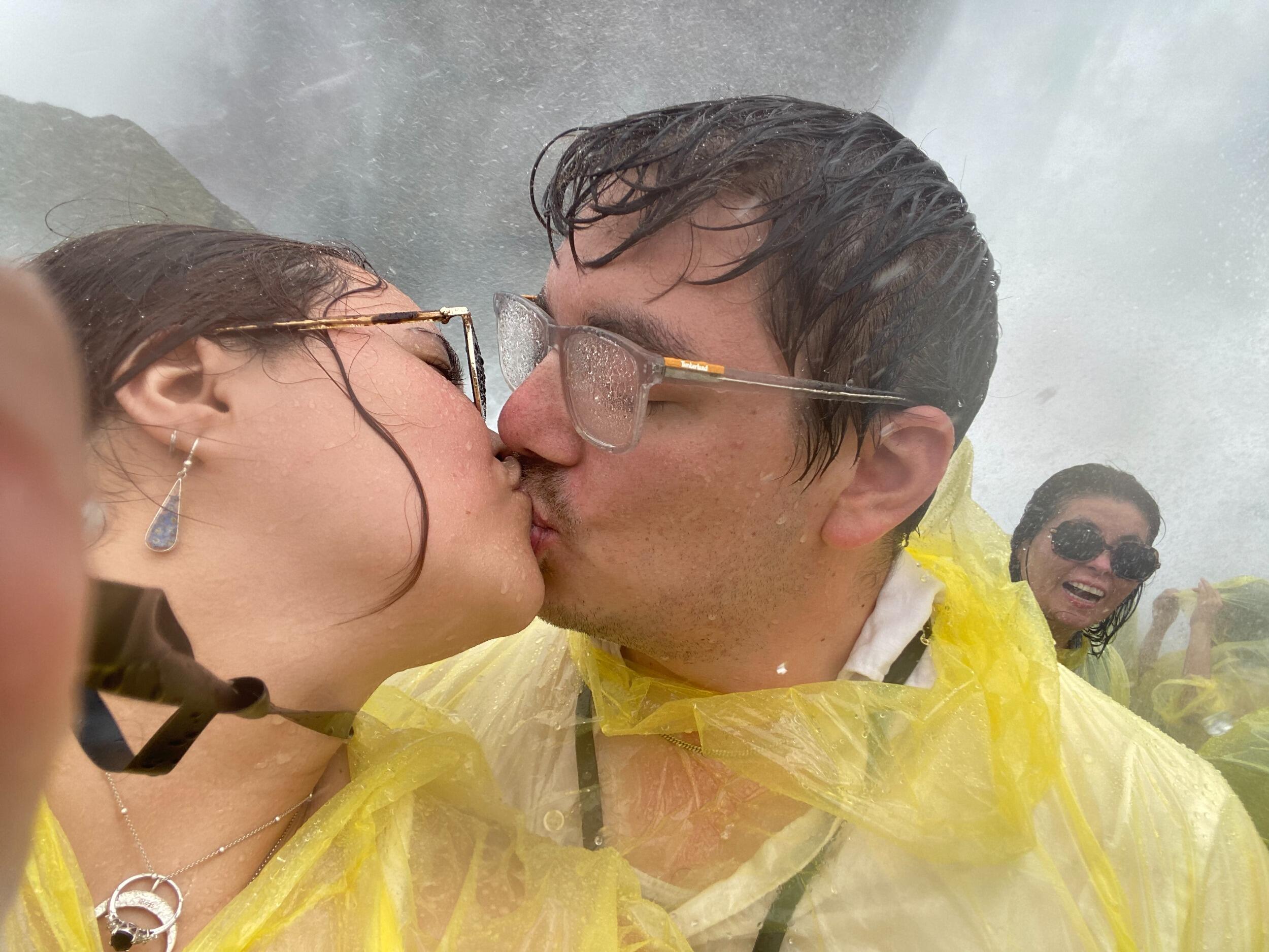Celebrating the 4th of July with Lexie's family! Experiencing the force of Bridal Falls. A wild Theresa can be seen in the background! 