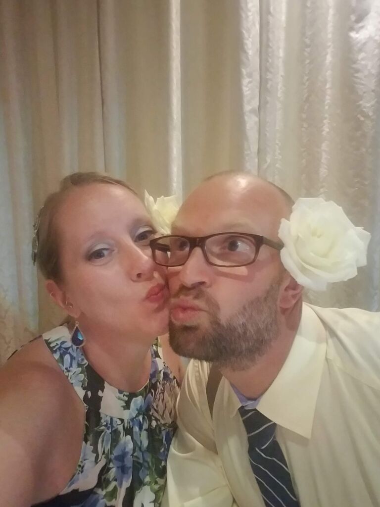 At Tom & Nicole Thome's wedding. (Yes, we wore the same outfits to Connor & Erica's!)