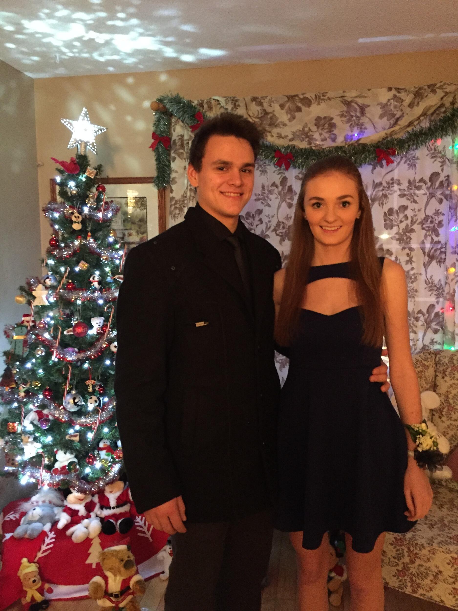 We shared our first semi-formal dance together 