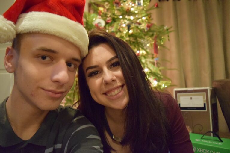 Our first Christmas together. 