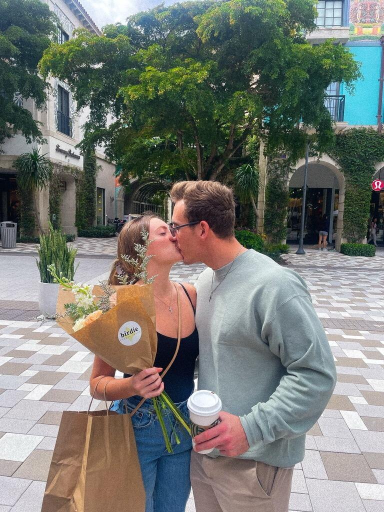 Brett and Emma hanging out in West Palm Beach with Nicole and Chris for Brett's 21st birthday!