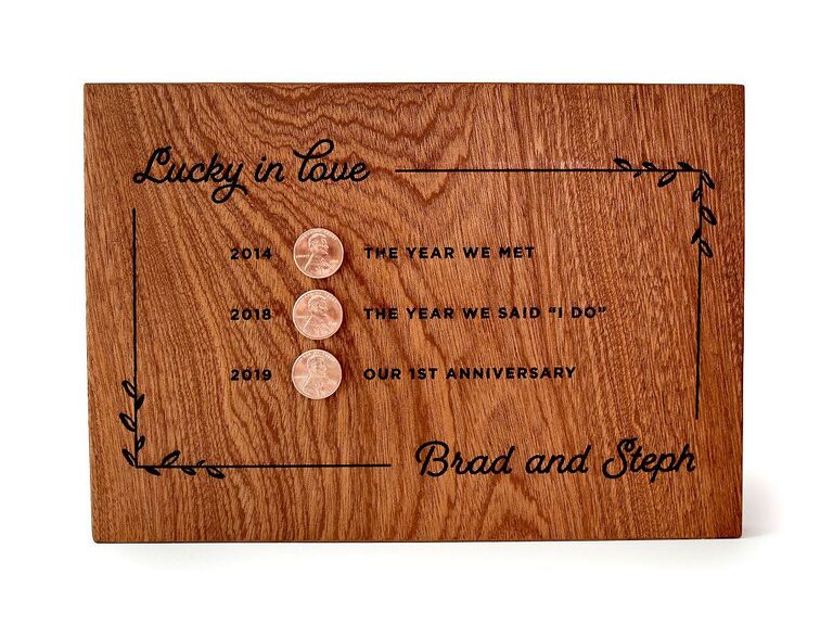  Personalized Names 7 Year Copper Anniversary Gifts for Him or  Her, 7th Wool Wedding Anniversary Gifts for Husband Wife Couple, Custom  Wooden Ornament for Christmas Tree, Cute Wood Decorations : Handmade