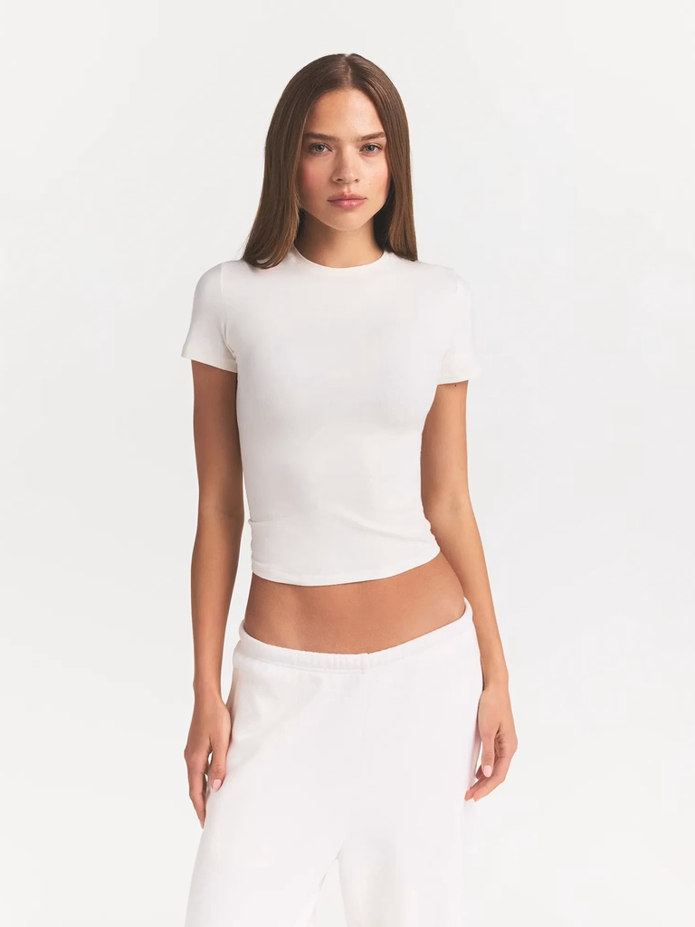 Skims jersey white t-shirt