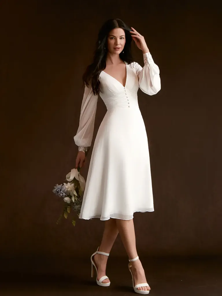 Plus size courthouse wedding dress hotsell