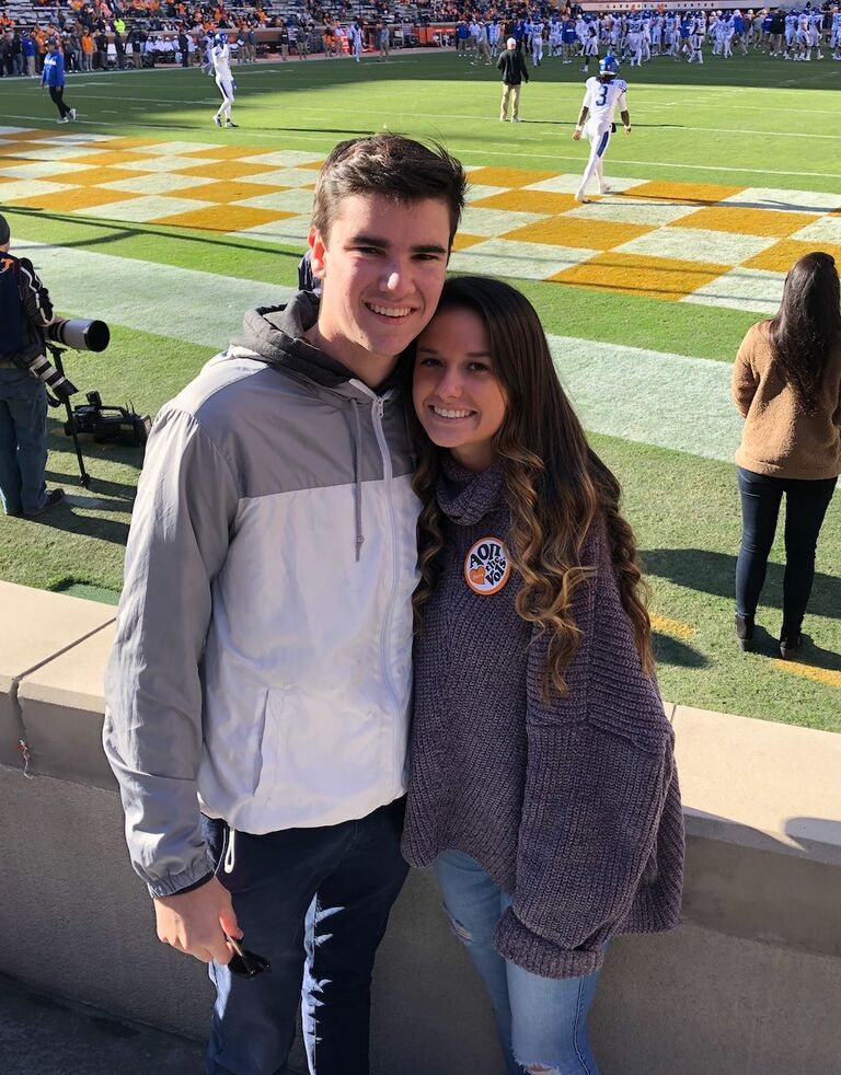 One of many UTK football games together! 