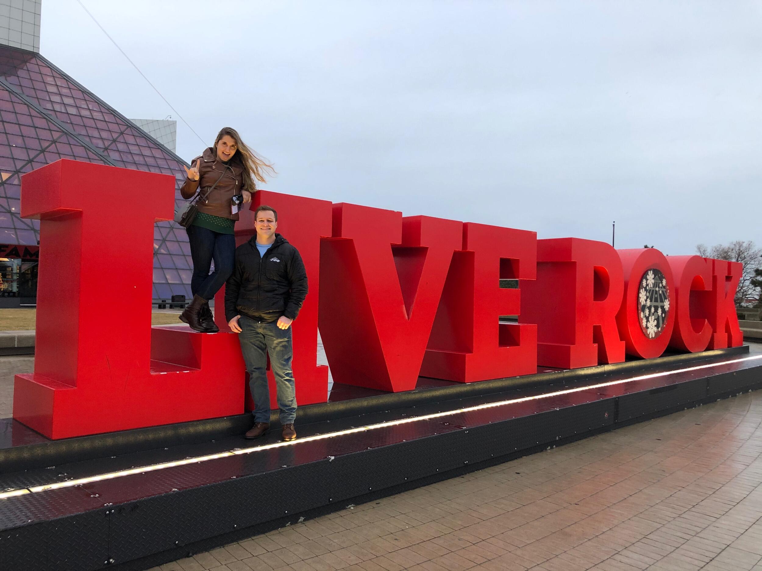 Nick and Marisa took a trip to Cleveland to see The Rock N Roll Hall of Fame and The Christmas Story House (Marisa's favorite Christmas movie that Nick does not share her love for).