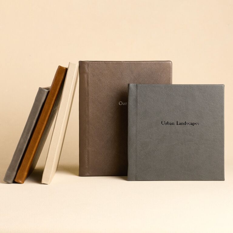 Printique leather wedding photo book