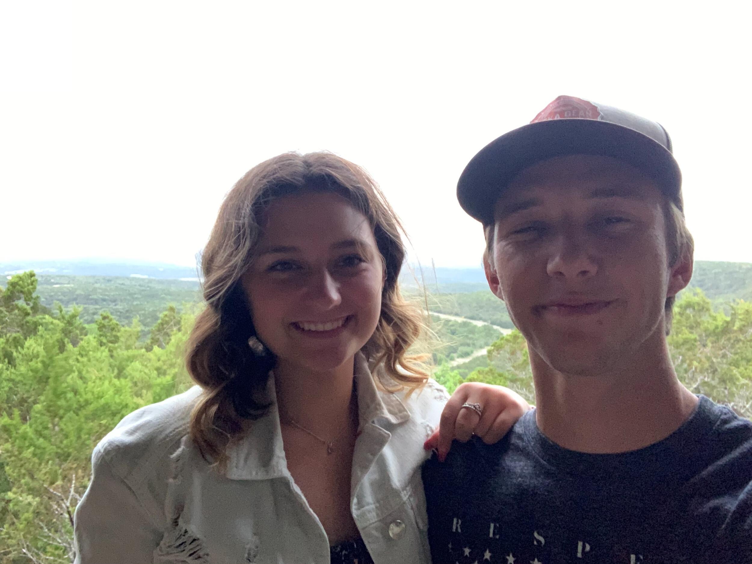 Our First Official Date. We decided to have a picnic, so when Cole was at work I picked out all sorts of fruit and I made chocolate covered strawberries and sandwiches. Later I found out that Cole doesn't really eat fruit. Then he took me to a beautiful overlook.