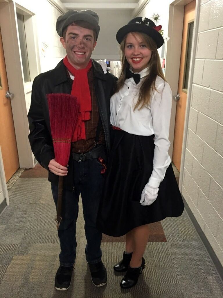 Emma visited Sean at college too! For Halloween, they dressed up as Mary Poppins and the Chimney Sweep. 