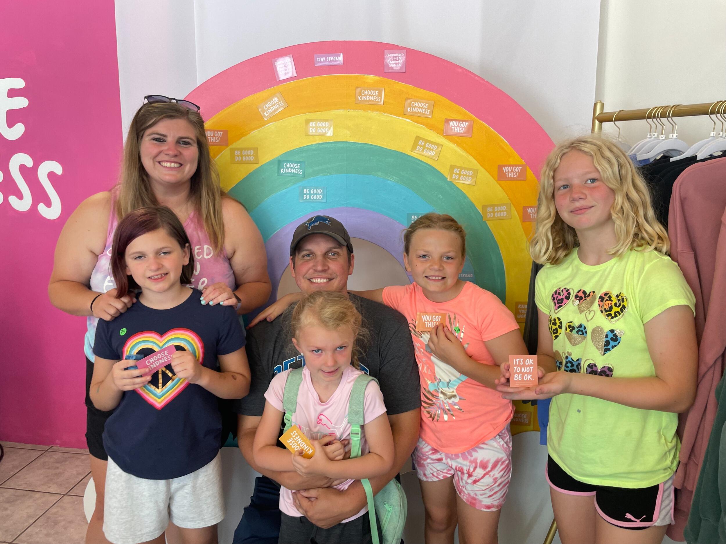 A family tye dye event at Ink Courage