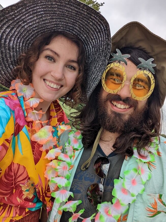 The first annual Larson Family Luau