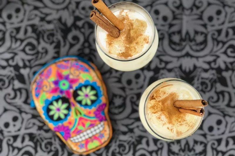 How to host a Dia de Los Muertos party - spiked horchata