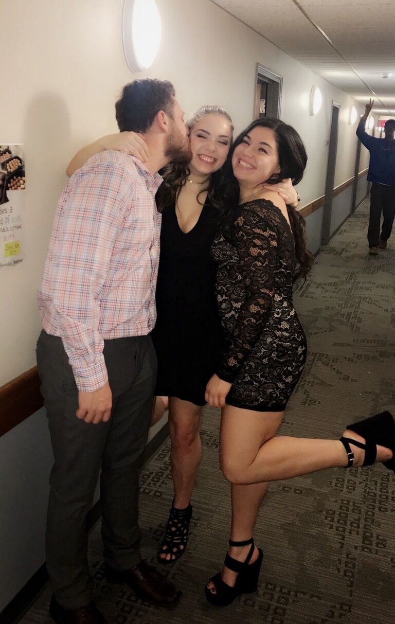 The day we made it official - and then we attended Savannah's formal for gymnastics at SUNY Cortland. 