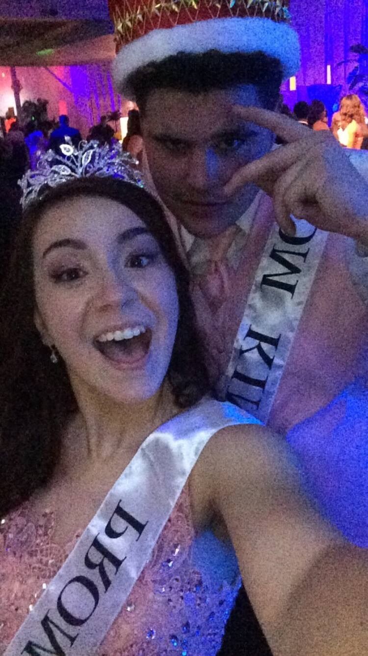 Prom king and queen