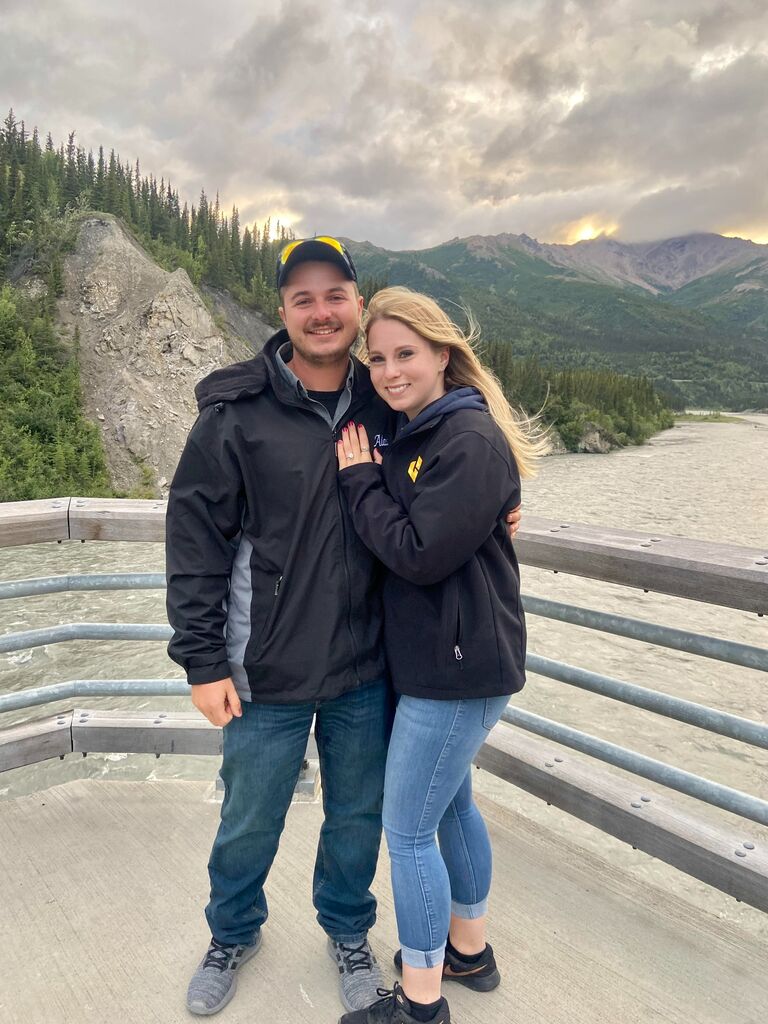 The day we got engaged in Alaska