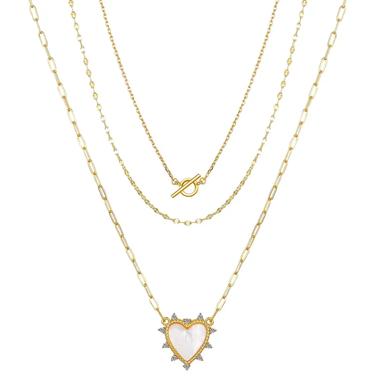 Heart necklace bridesmaid jewelry set from Macy's
