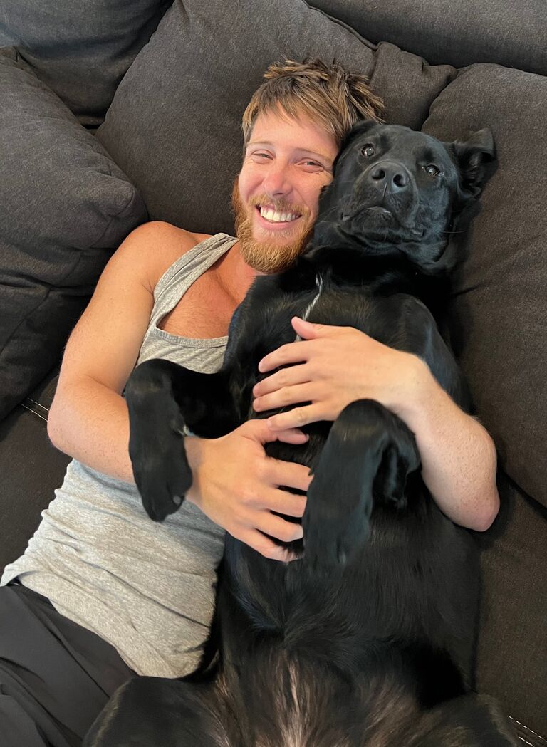 Snuggles with Dreis in Vallejo, CA.