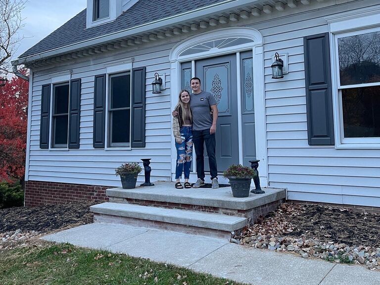 Chris and Sierra closed on their first house together in Sagamore Hills