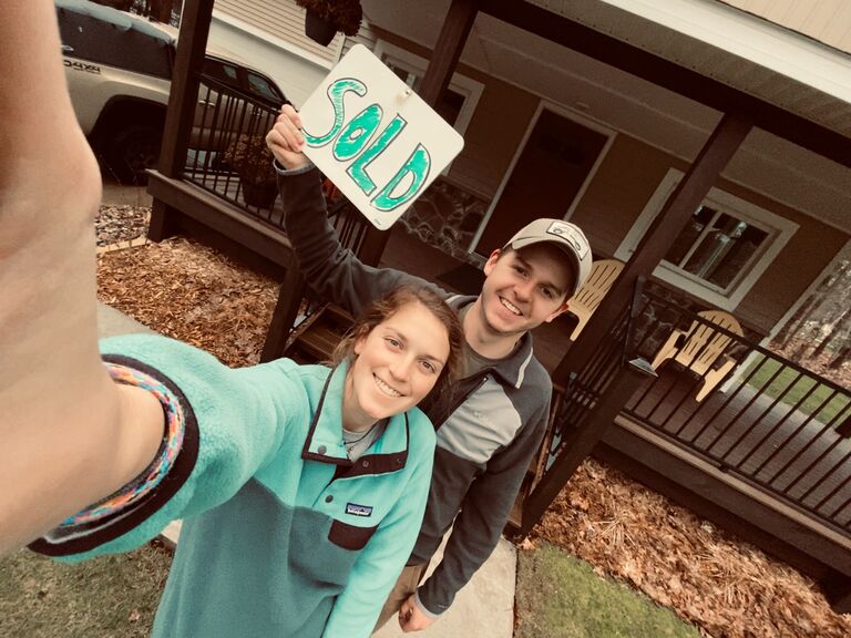 That spring, Eli bought our beautiful school house where we plan to live once married!