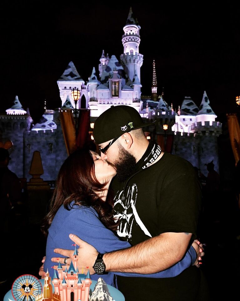 The photo that let the cat out of the bag... and some say broke the internet! Our first trip together was to Disneyland, the magic was real. 