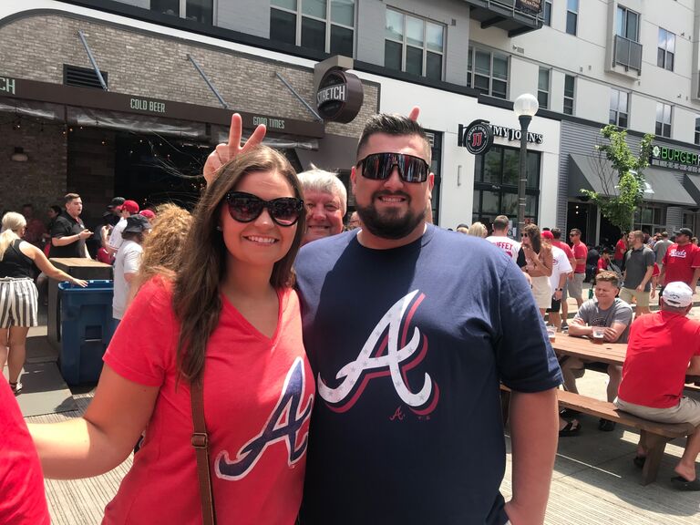 Cassie's Dad's Father's Day gift: Braves vs Reds Baseball game!