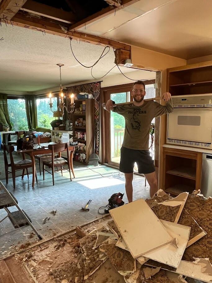 DIY kitchen remodel begins