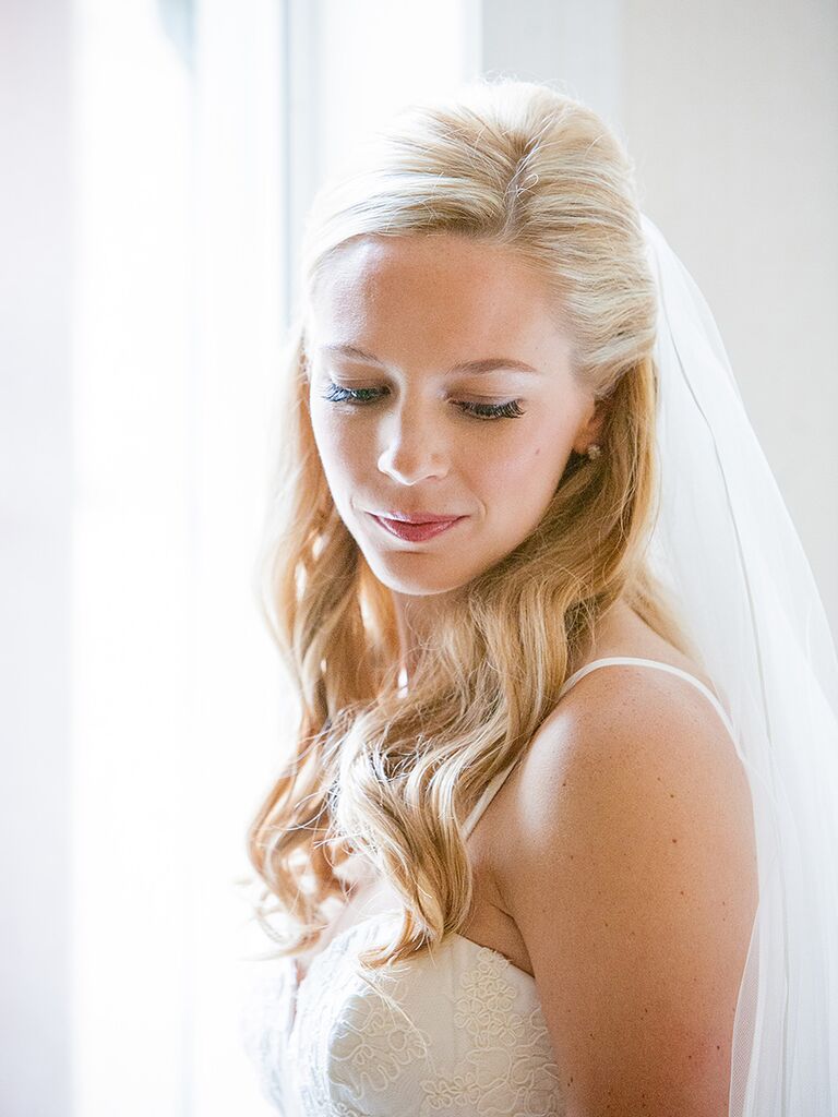 20 wedding hairstyles for long hair with veils